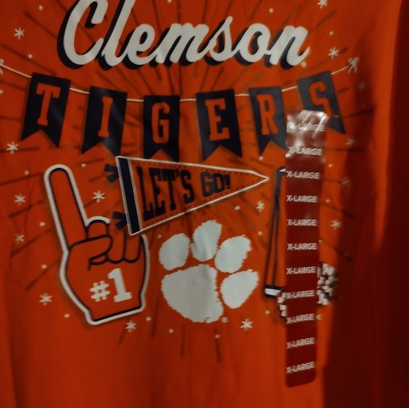 Unisex Long Sleeve Clemson Tee Shirts - Picture 1 of 5